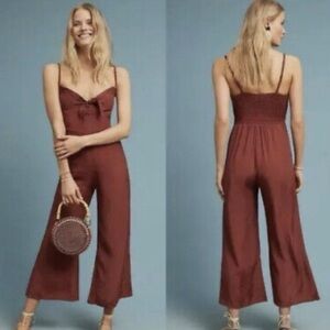 NWT Anthropologie Faithfull Presley Cropped Jumpsuit Size XS Z178-11